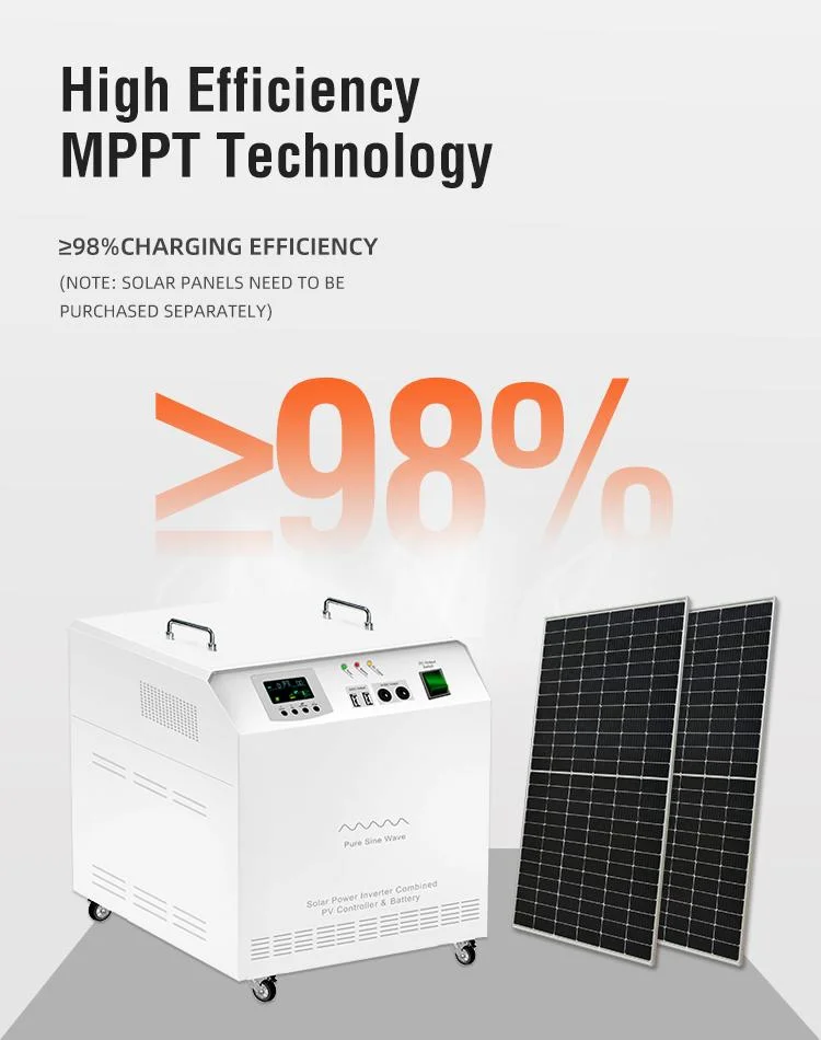 Solar Power Generator Solar Panel Kits Portable 1500W off Grid Solar Energy System