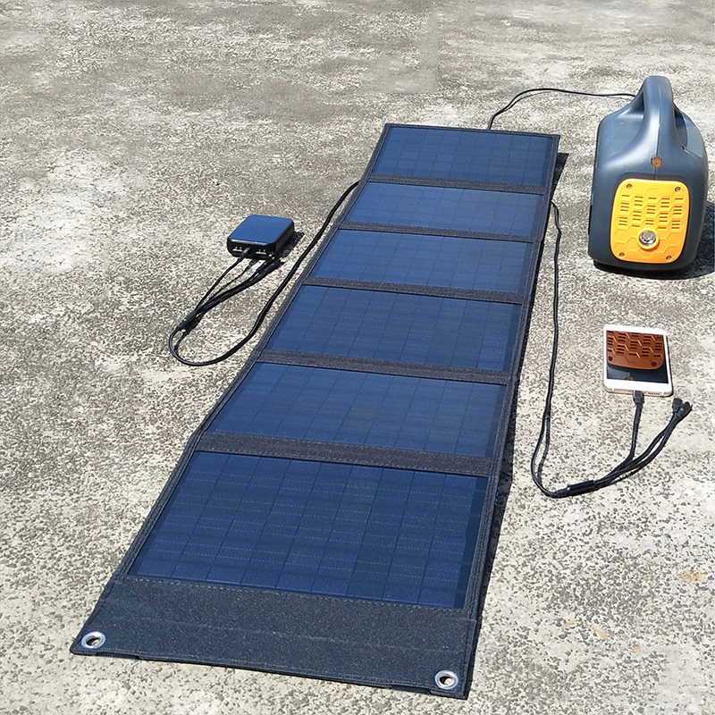 Portable Solar Panel Charging Mobile Phone Folding Bag 60W 100W 120W 200W Foldable Outdoor Solar Charging Photovoltaic Panels