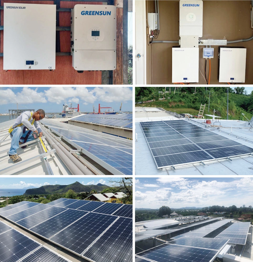 Top Quality Domestic/Commercial 5kw 8kw 10kw 20kw on/off Grid Hybrid Solar System with CE/TUV/UL