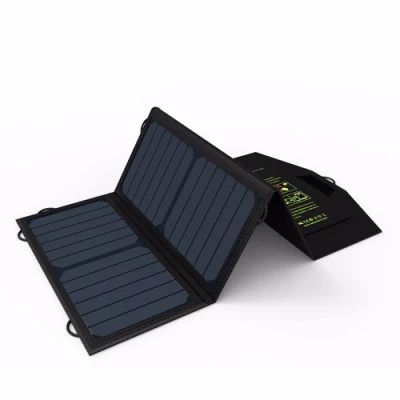 Painel solar flexível de 21 W com 2 USB 5 V Carregador de energia conveniente