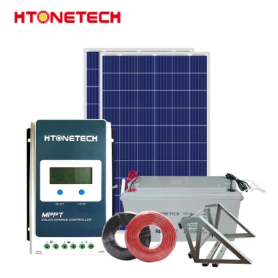 Htonetech off grid conjunto completo sistema de energia solar Kit completo fábrica China 500 W 800 W 1000 W 1500 W 2039 W Sistemas de energia solar com desequilíbrio trifásico