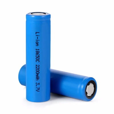 Bateria recarregável de íon de lítio recarregável 18650 3,7 V 2200 mAh-3c da fábrica de Shenzhen para ferramentas elétricas