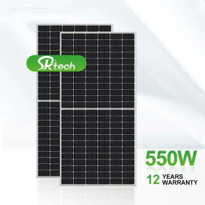 Painel solar mono ou poli dobrável flexível 550 W com painel solar portátil de alta qualidade para uso